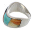 Southwest Sterling Silver Multicolor Ring Size 6-1/4 EX50850